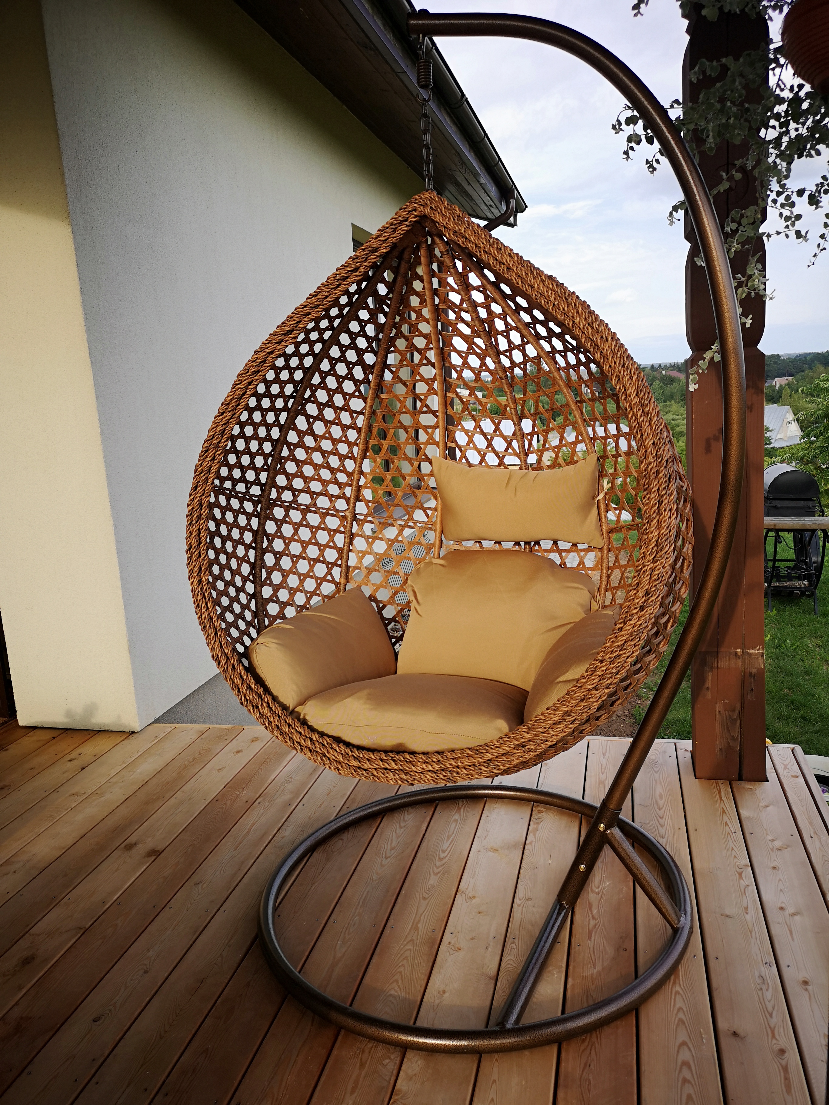 hanging chair for cafe, for bar, for terrace, for restaurant, for hotel