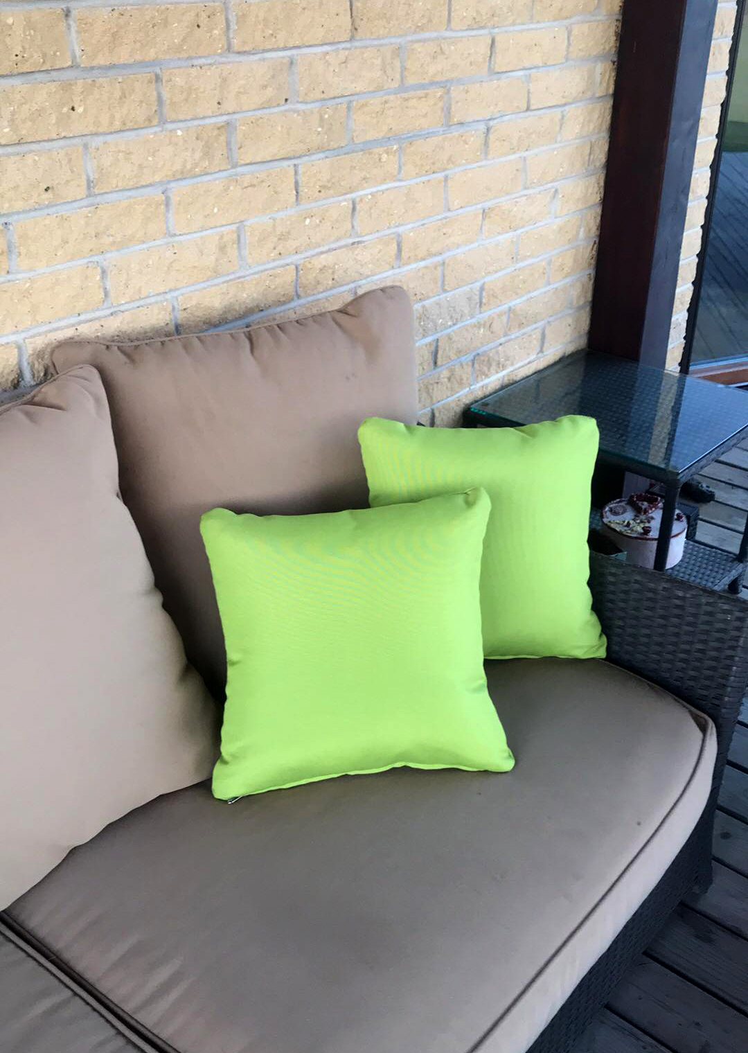 Outdoor pillow GREEN, for cafe, for bar, for terrace, for restaurant, for hotel